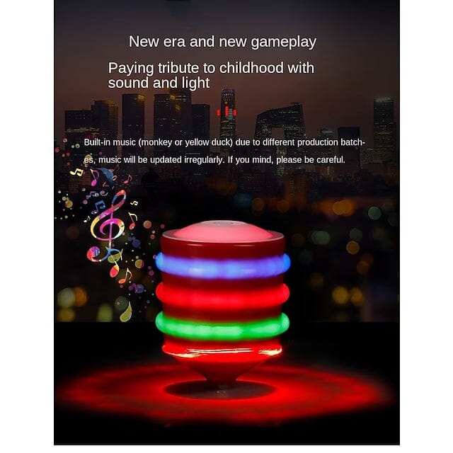 Rotating Gyro with Sound And LED Light Music Spinning Toys & Games - DailySale