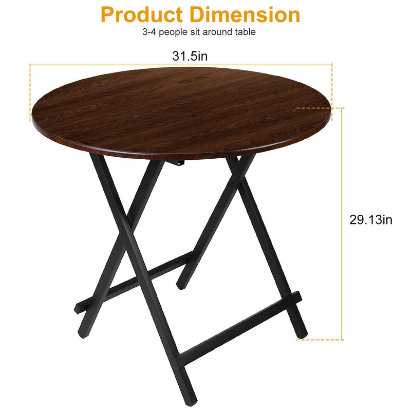 Round High Top Folding Table Sports & Outdoors - DailySale