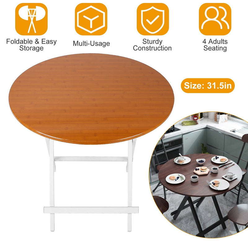 Round High Top Folding Table Sports & Outdoors - DailySale
