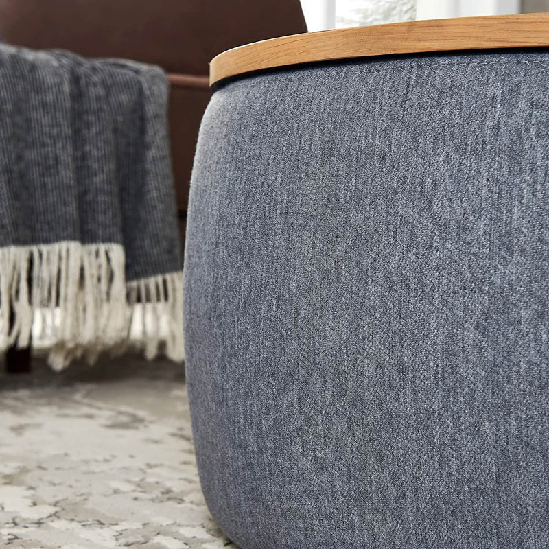 Round Storage Ottoman Coffee Table Furniture & Decor - DailySale