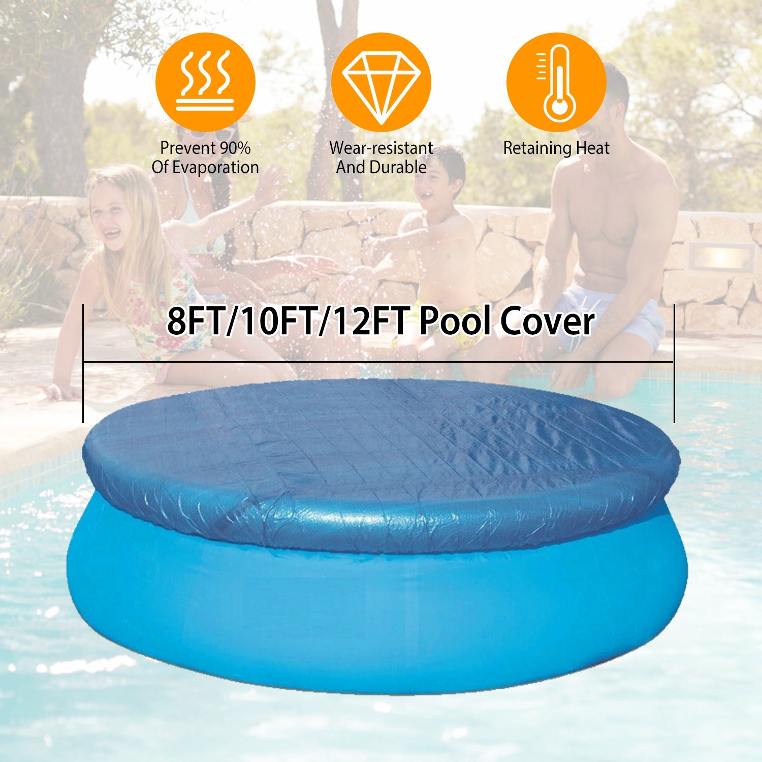 Round Swimming Pool Cover Sports & Outdoors - DailySale