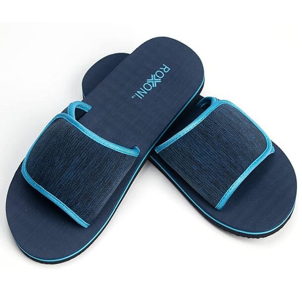 Roxoni Boys and Men’s Open Toe Slipper Sandals for Indoor/Outdoor Fashion Father and Son Matching Slippers