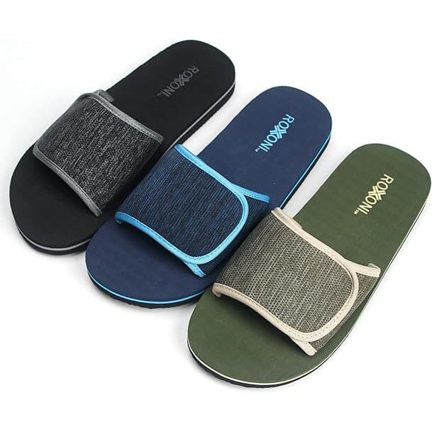 Roxoni Boys and Men’s Open Toe Slipper Sandals for Indoor/Outdoor Fashion Father and Son Matching Slippers Men's Shoes & Accessories - DailySale