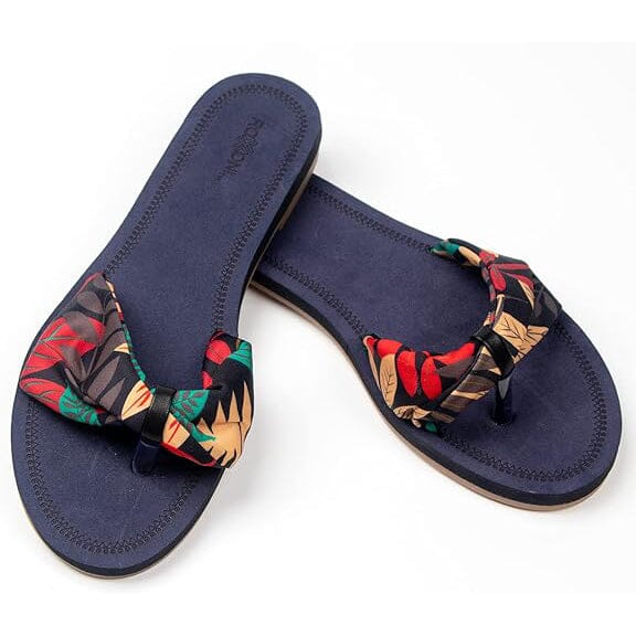 Roxoni Floral Lace Strap Slippers for Women