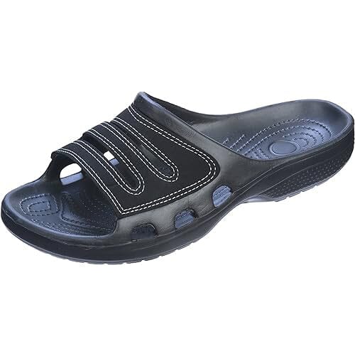 Roxoni Men Sandals Shower Slides for Men Open Toe Slip-On Men Slippers