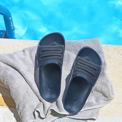 Roxoni Men Sandals Shower Slides for Men Open Toe Slip-On Men Slippers Men's Shoes & Accessories - DailySale