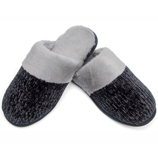 Roxoni Men's Ronnox Slip On House Slipper Men's Shoes & Accessories Black 7-8 - DailySale