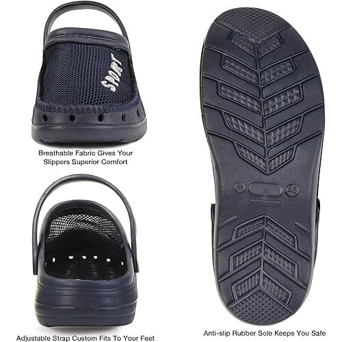 Roxoni Men’s Rubber Sport Clogs with Breathable Mesh Upper Men's Shoes & Accessories - DailySale