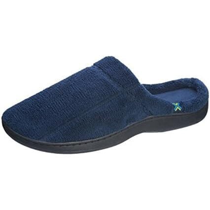 Roxoni Men's Slippers Terry Slip On Clog Comfort House Slipper Indoor/Outdoor Men's Shoes & Accessories Navy 7-8 - DailySale