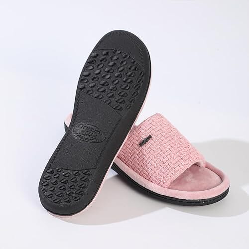 Roxoni Velvet Knit Flat Sandals for Women - Stylish Textured Woven Surface, Soft Ridge Around Insole Women's Shoes & Accessories - DailySale