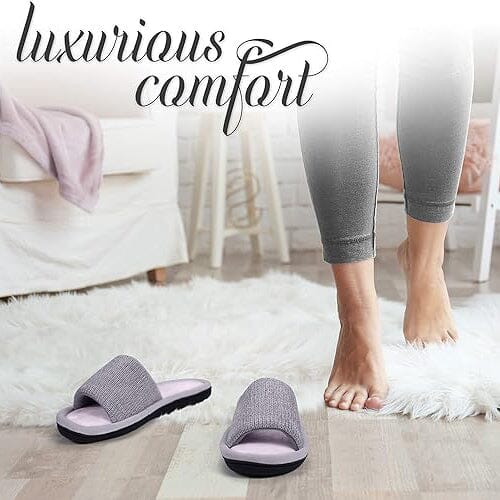 Roxoni Women Slippers Soft Open Toe Slide, Indoor Outdoor Rubber Sole Women's Shoes & Accessories - DailySale