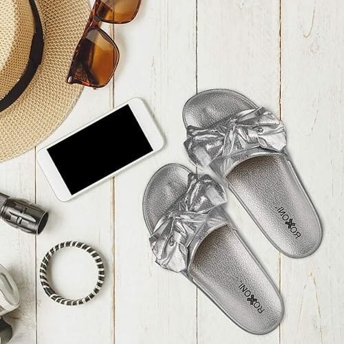 Roxoni Women’s Bow Tie Slide Sandal Women's Shoes & Accessories - DailySale