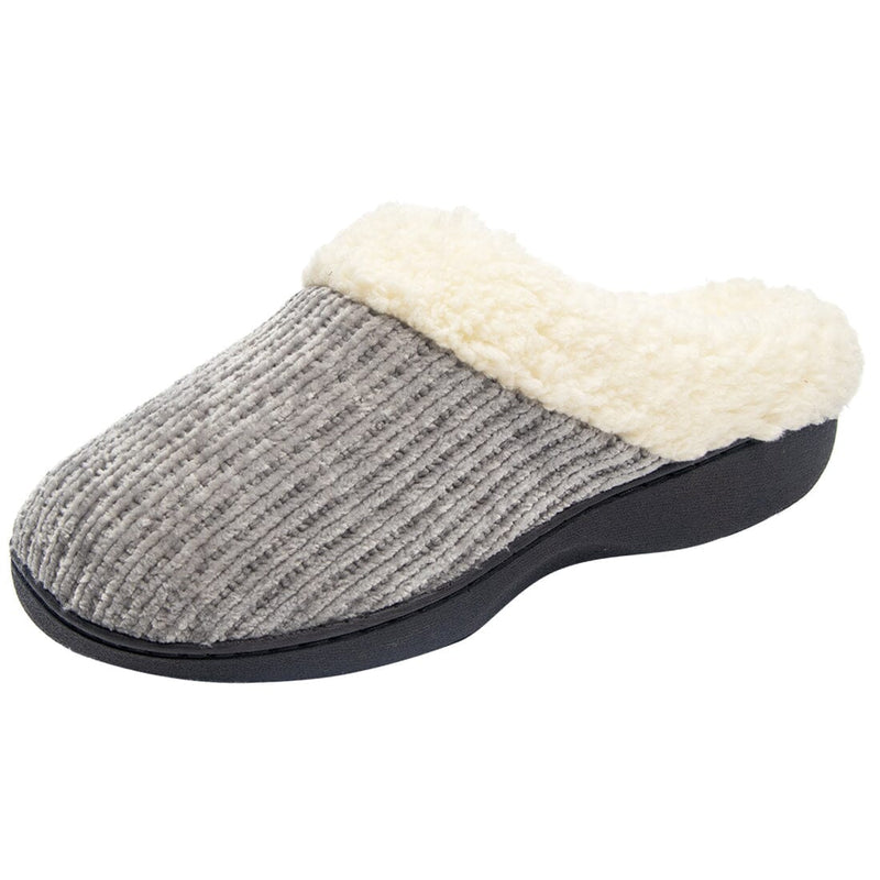 Roxoni Women's House Knit Clog Designed With Ribbed Trim Slipper