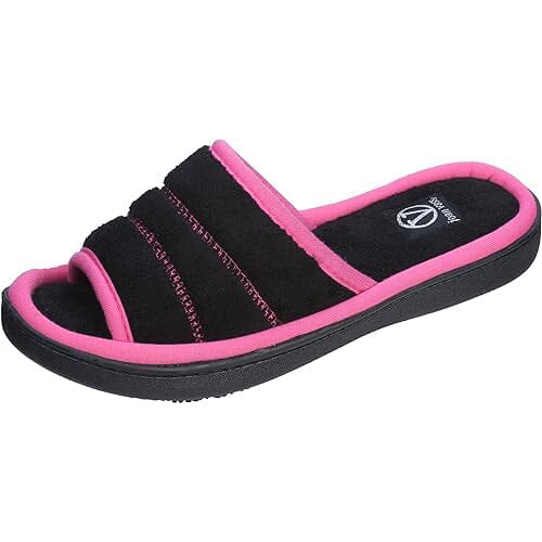 Roxoni Women's Slippers Open Toe Slide Spa Terry Cloth Women's Shoes & Accessories - DailySale