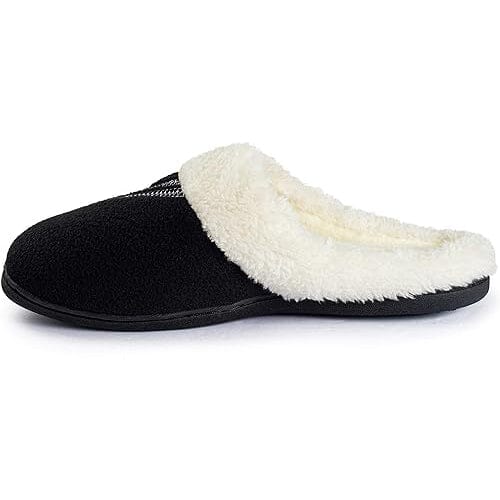 Roxoni Women's Slippers Wool-Like Fleece Lined Clog Comfort House Shoe