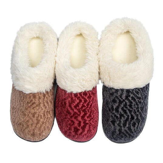 Roxoni Women's Soft Indoor Outdoor Suede Furr Clog Slippers Women's Shoes & Accessories - DailySale