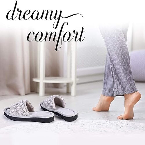 Roxoni Women’s Soft Open Toe Slide Slippers, Indoor Outdoor Rubber Sole Women's Shoes & Accessories - DailySale