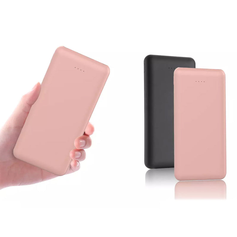 Rubberized Power Bank 12,000mAh LED Dual-USB Mobile Accessories - DailySale