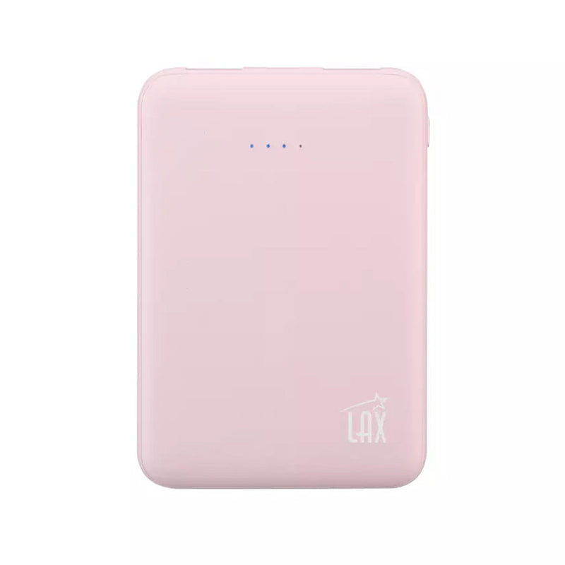 Rubberized Power Bank 12,000mAh LED Dual-USB Mobile Accessories Pink - DailySale