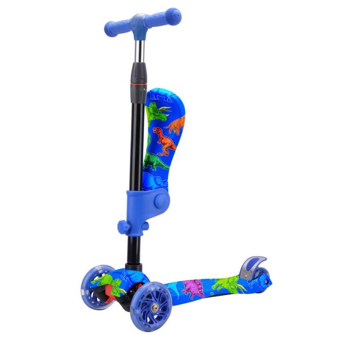 Rugged Racers 2-in-1 Kick Scooter with Removable Seat & LED Wheels