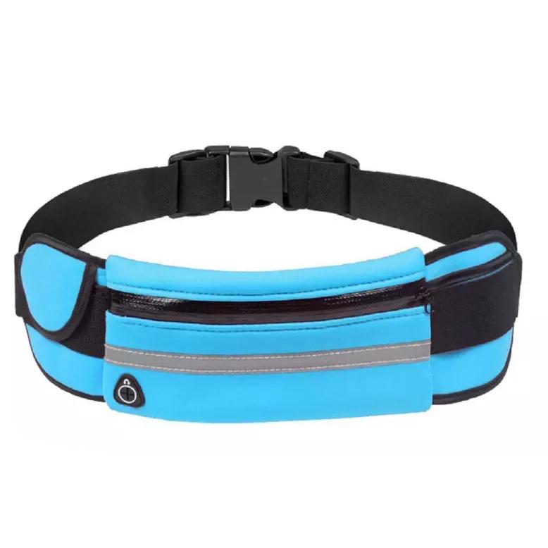 Running Bum Bag Fanny Pack Travel Waist Money Belt Zip Hiking Pouch Wallet Sports & Outdoors Blue - DailySale