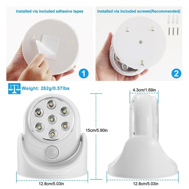 Wireless LED Spotlight 90° Motion Sensor Night Lamp - DailySale, Inc