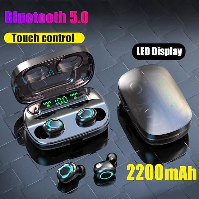 S11 True Wireless Headphones TWS Earbuds Bluetooth 4.0 Stereo Dual Drivers with Microphone Headphones & Audio - DailySale