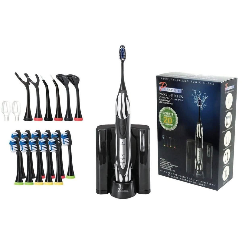 S520 Sonic Toothbrush - Accessories and Activated Coconut Charcoal Powder Beauty & Personal Care - DailySale