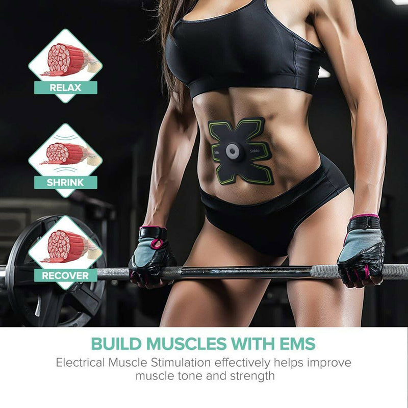 Sable Abdominal Muscle Toning Belt with Remote Control Fitness - DailySale
