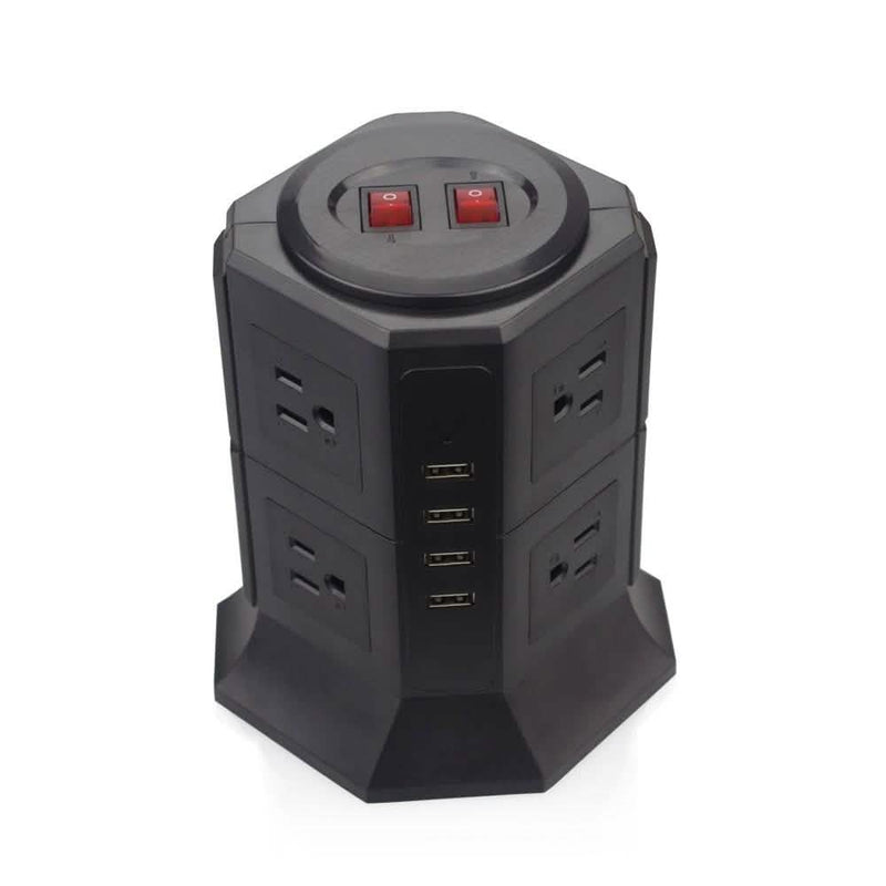 Safemore 8-Outlet Desktop Surge Protector with 4 USB Ports - Assorted Colors Gadgets & Accessories - DailySale