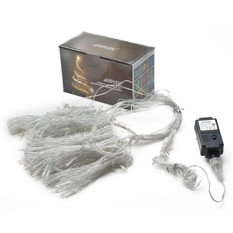 Safety Voltage Operated 300 LED Curtains Light Outdoor Lighting - DailySale
