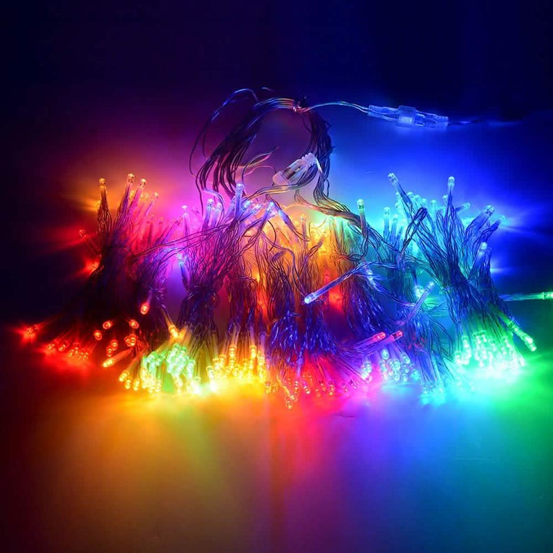 Safety Voltage Operated 300 LED Curtains Light Outdoor Lighting - DailySale