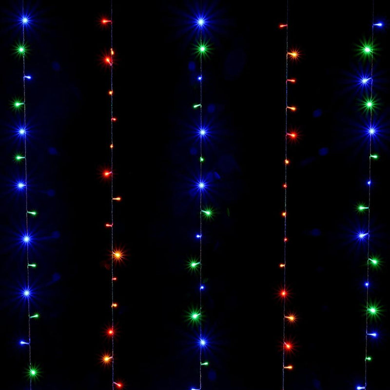 Safety Voltage Operated 300 LED Curtains Light Outdoor Lighting - DailySale