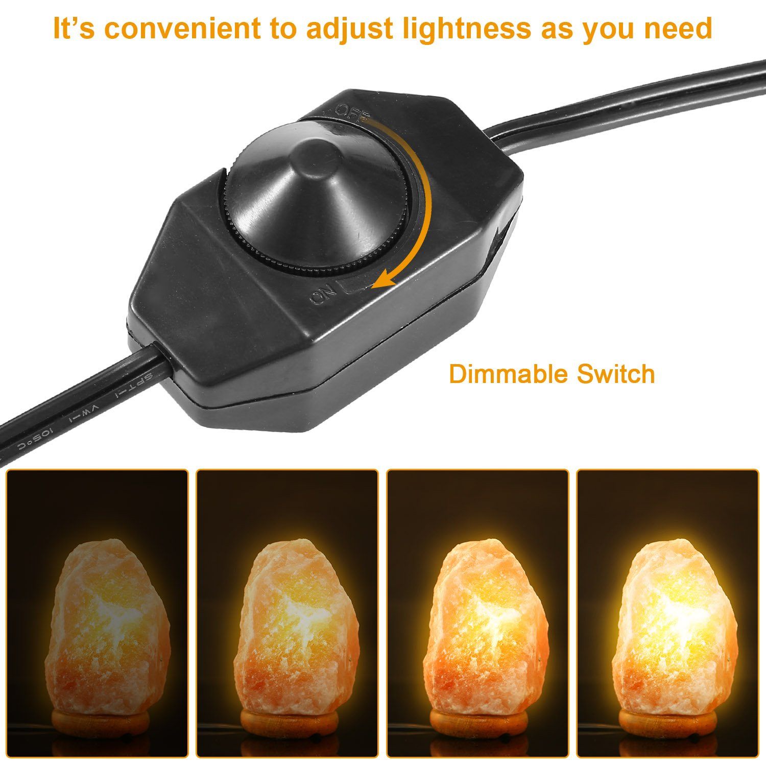 Salt Crystal Rock Lamp Indoor Lighting - DailySale