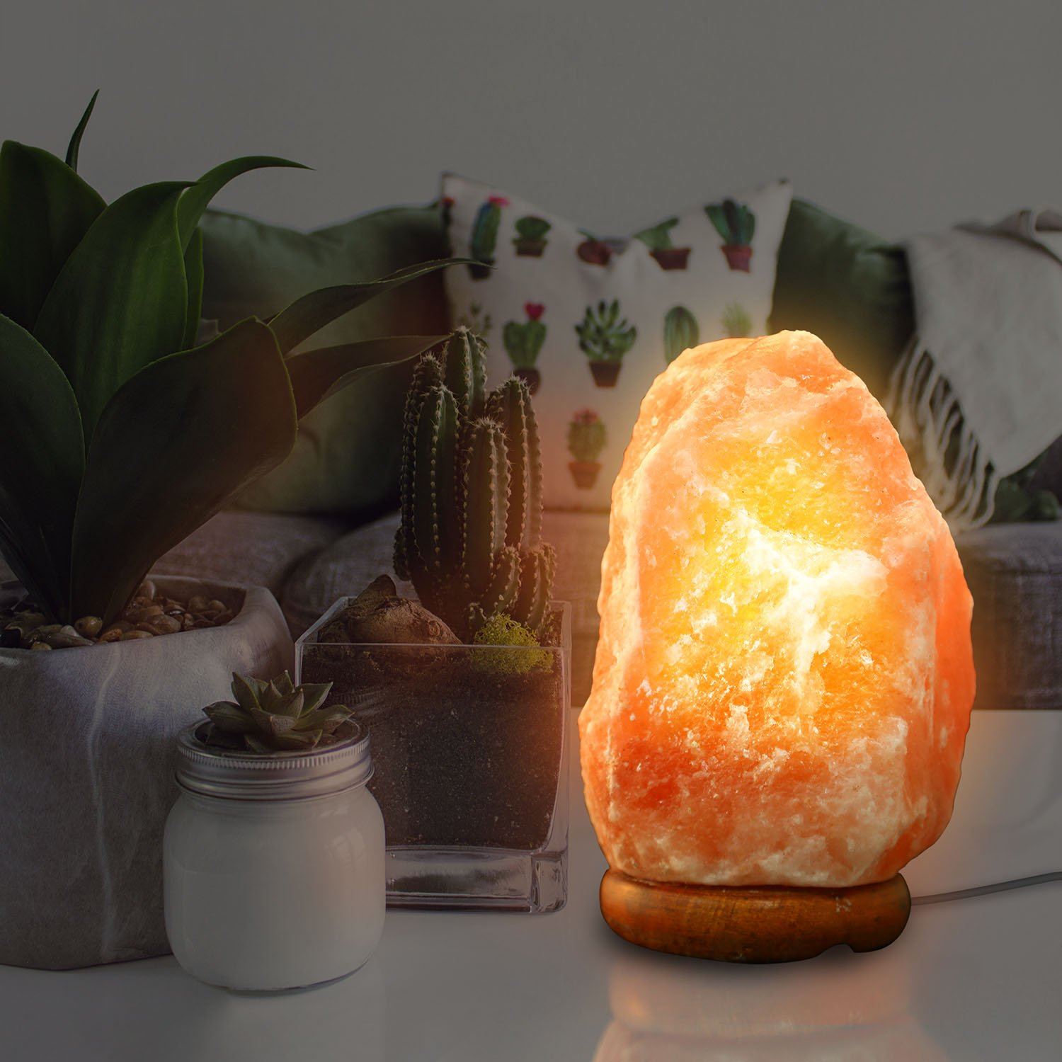 Salt Crystal Rock Lamp Indoor Lighting - DailySale