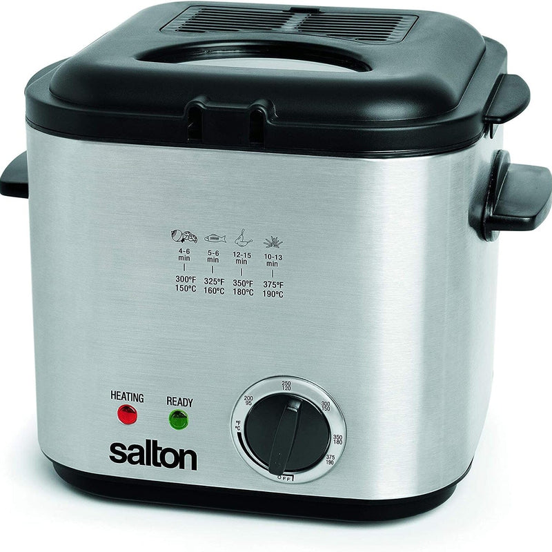 Salton Compact Deep Fryer 1.0 Liter/Quart Kitchen Appliances - DailySale