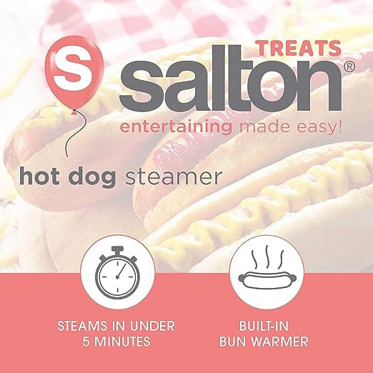 Salton Hot Dog Food Steamer Kitchen Appliances - DailySale