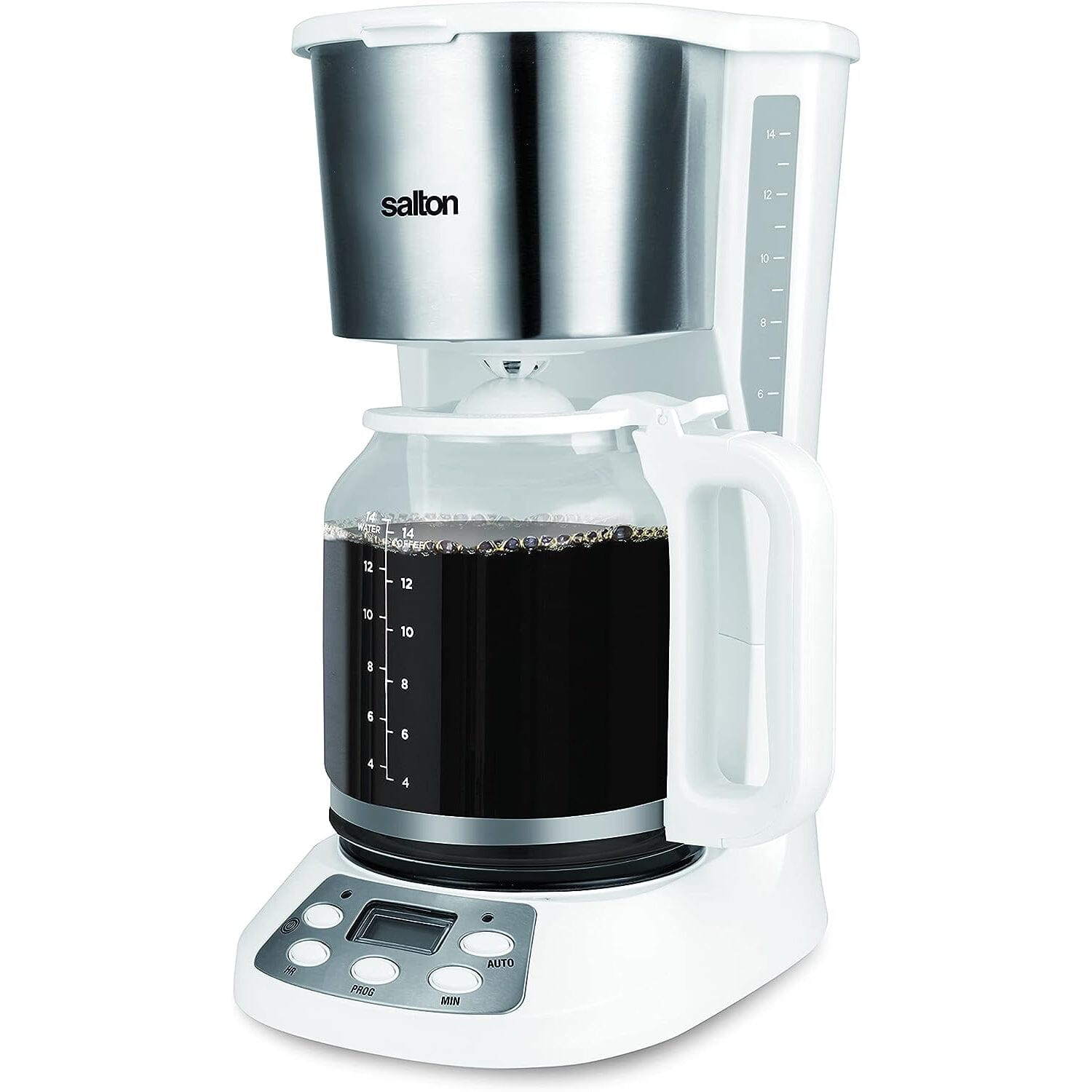 Salton Jumbo Java Coffee Maker 14 Cup Kitchen Appliances White - DailySale