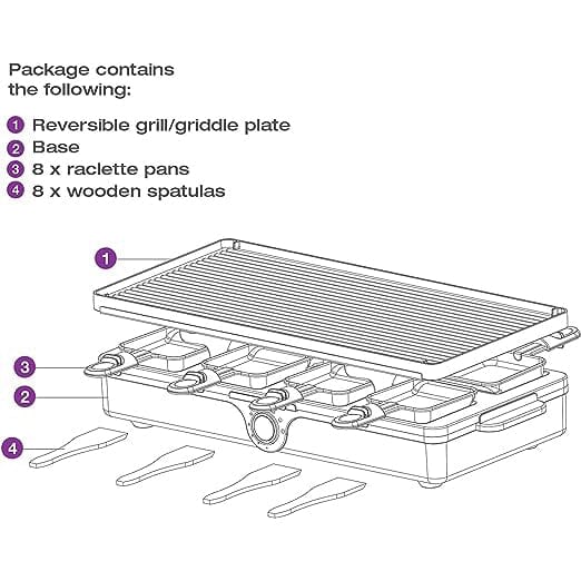 Salton Party Grill/Raclette – 8 person Kitchen Appliances - DailySale