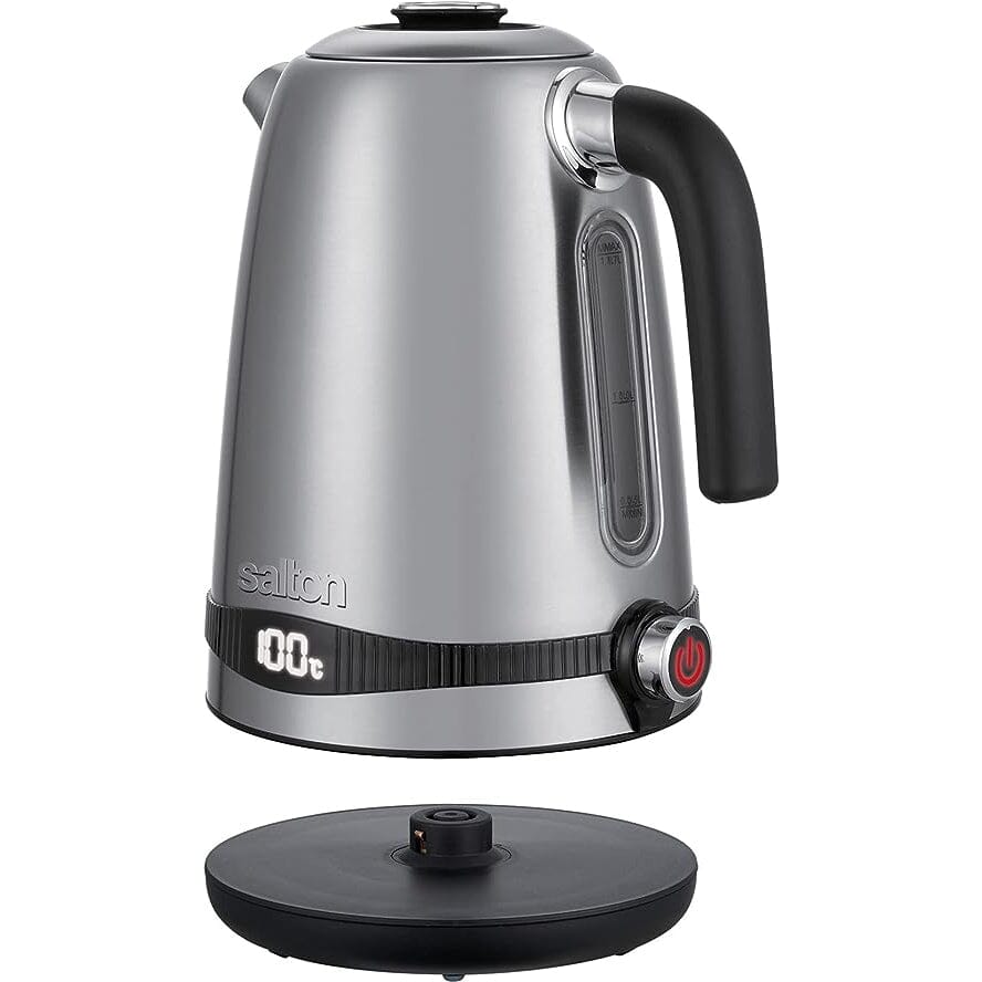 Salton Stainless Steel Digital Kettle - Variable Temperature Kitchen Appliances - DailySale