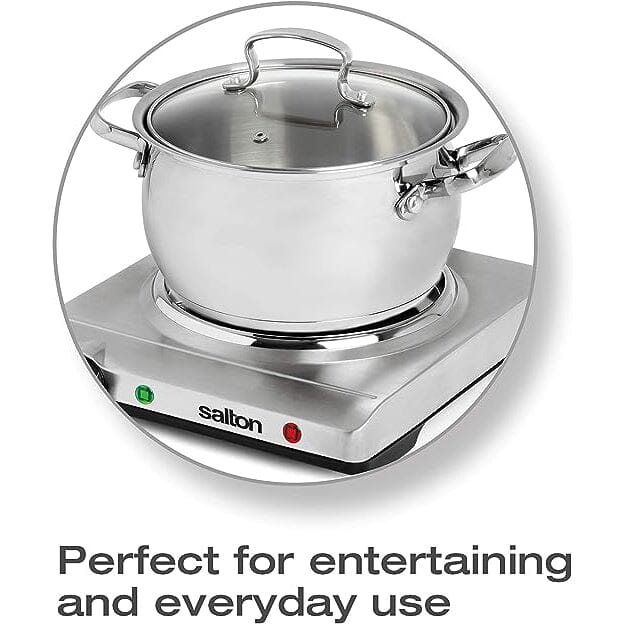 Salton Stainless Steel Portable Cooktop Kitchen Appliances - DailySale