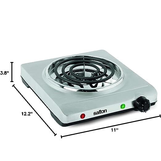 Salton Stainless Steel Portable Cooktop Kitchen Appliances - DailySale