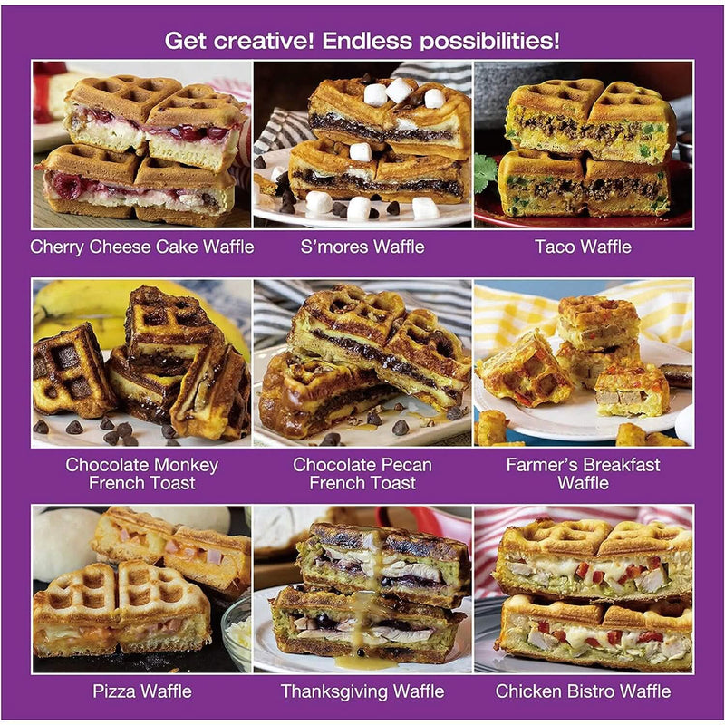Salton Stuffed Belgian Waffle Maker Kitchen Appliances - DailySale
