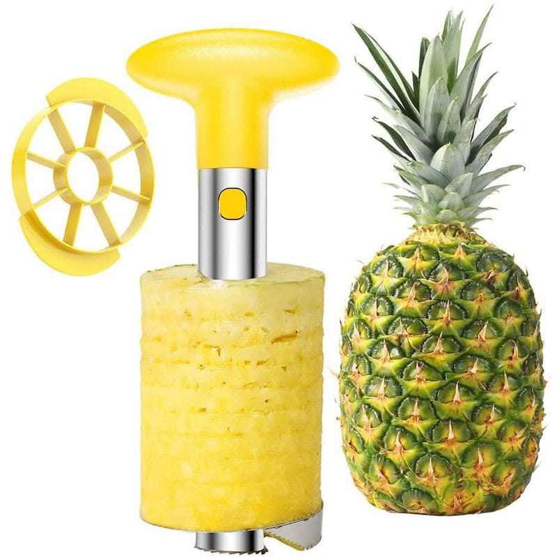 SameTech Easy Kitchen Tool Stainless Steel Fruit Pineapple Peeler Corer Slicer Cutter Kitchen & Dining - DailySale