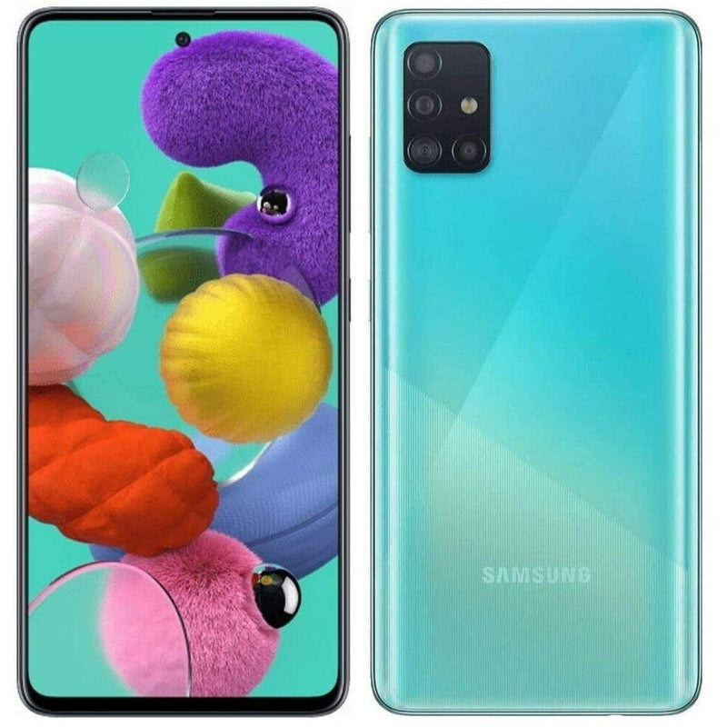 Samsung Galaxy A51 Factory Unlocked Cell Phones Blue - DailySale