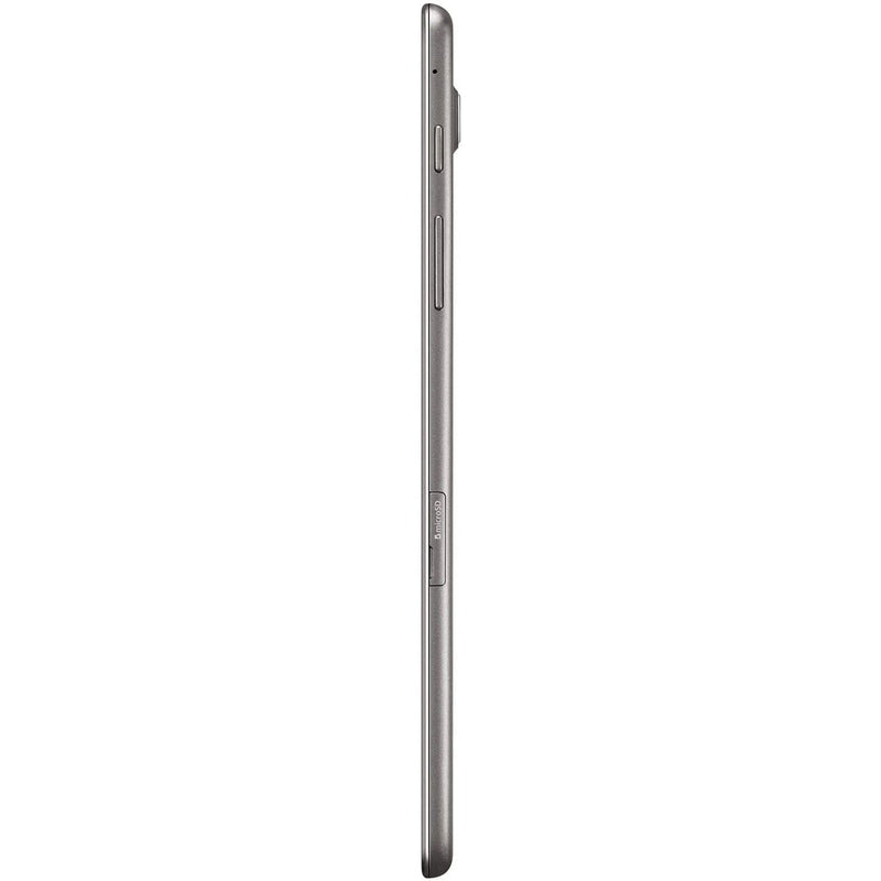 side view of Samsung Galaxy Tab A 8-Inch 16GB Tablet - Smoked Titanium