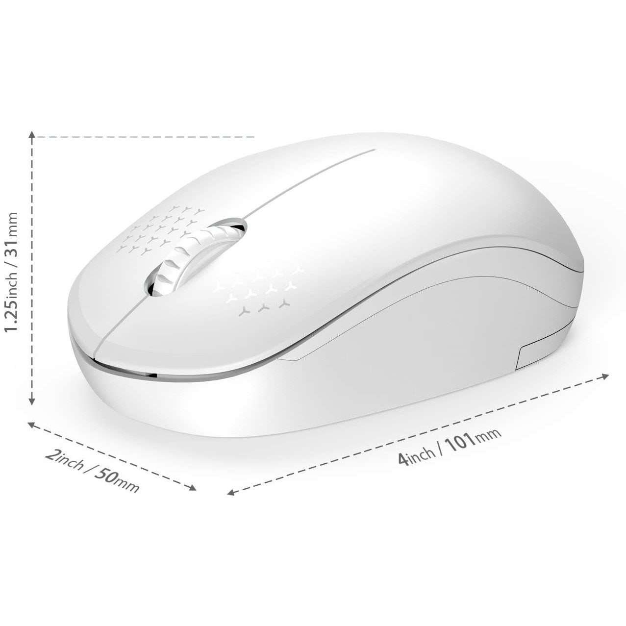 Seenda Wireless Mouse, 2.4G Noiseless Mouse with USB Receiver Portable Computer Accessories - DailySale