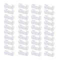 Self-Adhesive Wire Organizer Line Cable Plastic Clips Everything Else Transparent 40-Pieces - DailySale