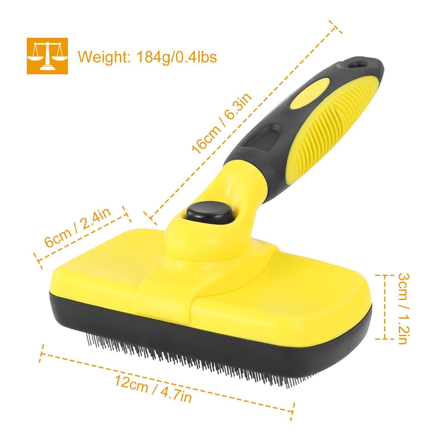 Self Cleaning Slicker Brush Pets Pet Supplies - DailySale