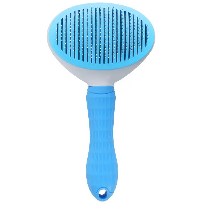 Self Cleaning Slicker Brush Suitable for Pets with Long or Short Hair Pet Supplies Blue - DailySale
